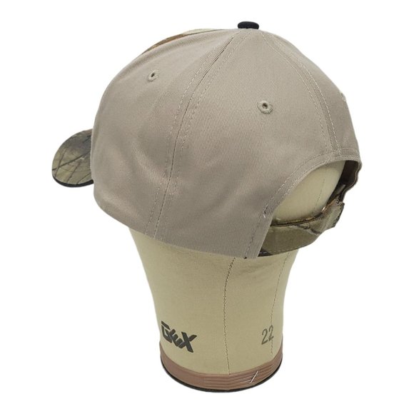 Field And Stream 1871 Camo Strapback Cap Trucker Baseball Camouflage Khaki Hat - Picture 9 of 12